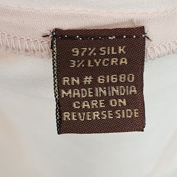 525 America Women's Silk Lycra Ruffle Cami Top - S - Picture 5 of 5